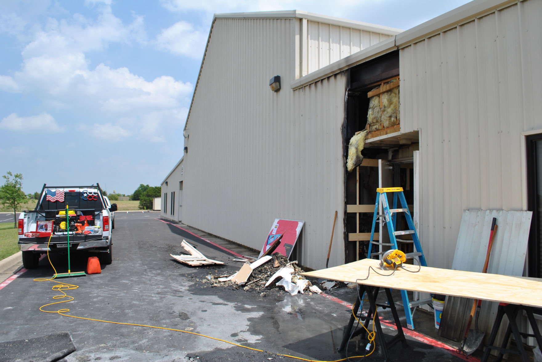 Fire at Killeen church